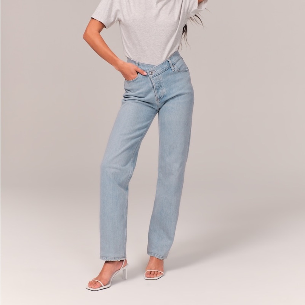 A&F The Dad High Rise Sz 25S